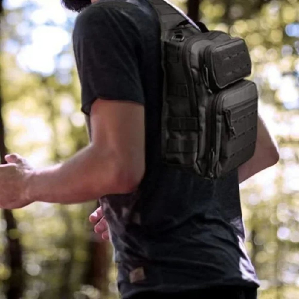 NEW TACTICAL Sling Bag Pack Military Rover - Picture 3 of 10